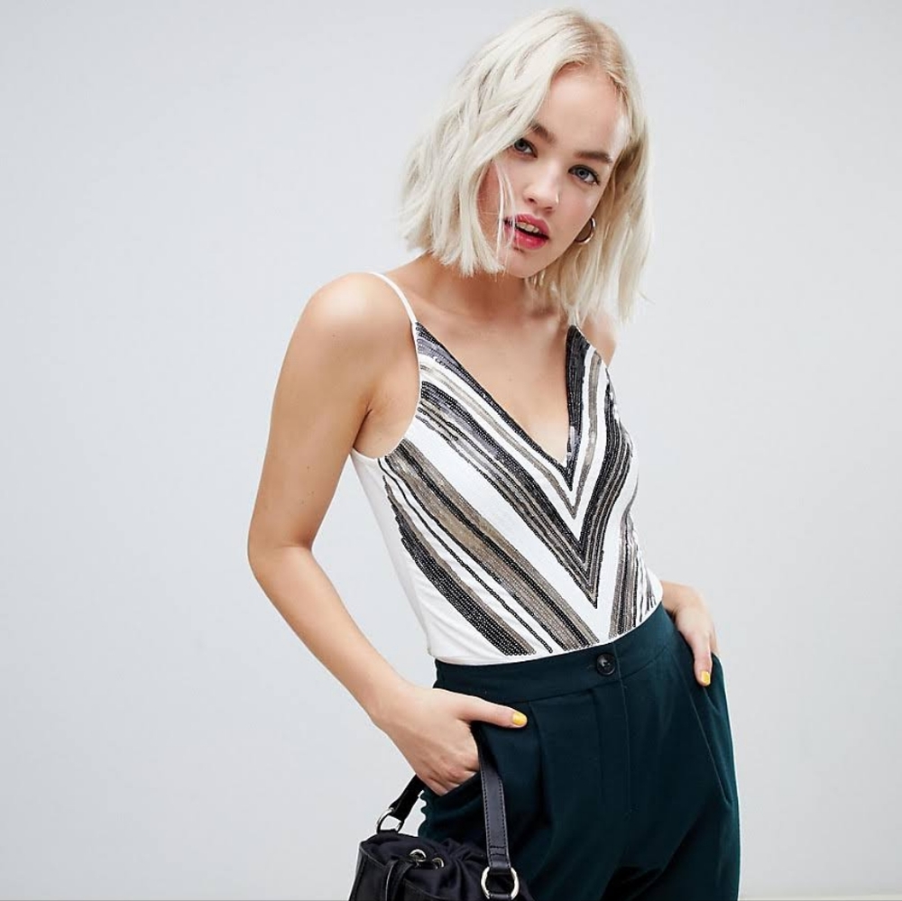 Express Sequin Bodysuit